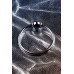 Кольцо металлическое под головку пениса Metal by Toyfa с шариком - размера S - 2,5 см