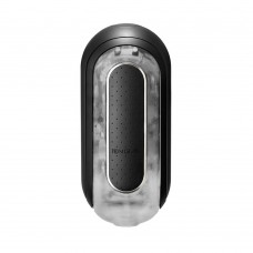 Премиум мастурбатор Tenga Flip Zero Electronic Vibration с вибрацией - чёрный с более интенсивной структурой - 18 см