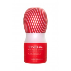 Мастурбатор TENGA Air Flow Cup с воздушными клапанами, плотным обхватом и классической стимуляцией - белый - 15,5 см